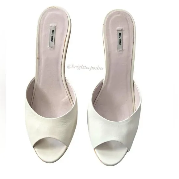 MIU MIU Patent Leather Peep Toe Heel - Picture 12 of 12